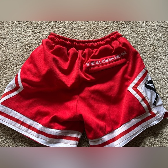 At War Red Men's Shorts - Picture 2 of 3
